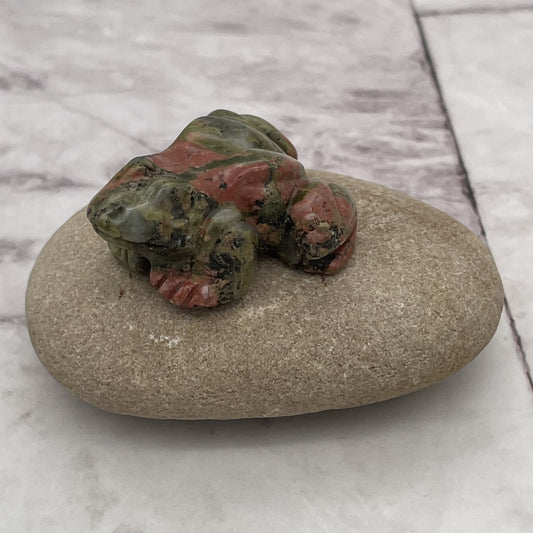 ST1787 Unakite  Frog  45mm.X30mm.