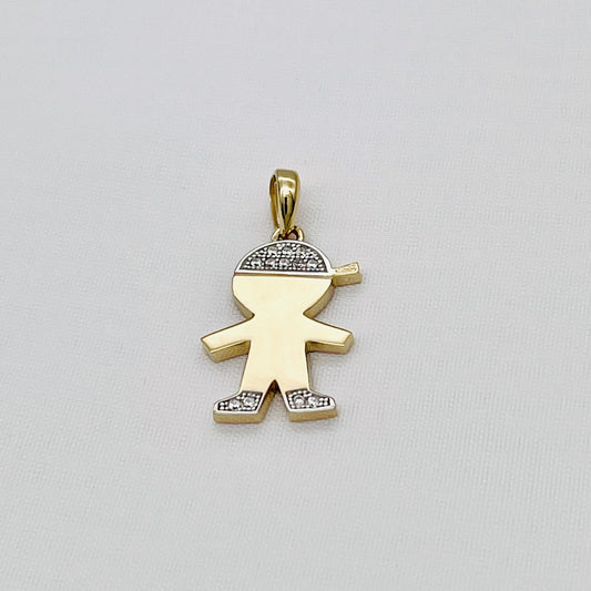 G-195 14K Gold Boy Pendant