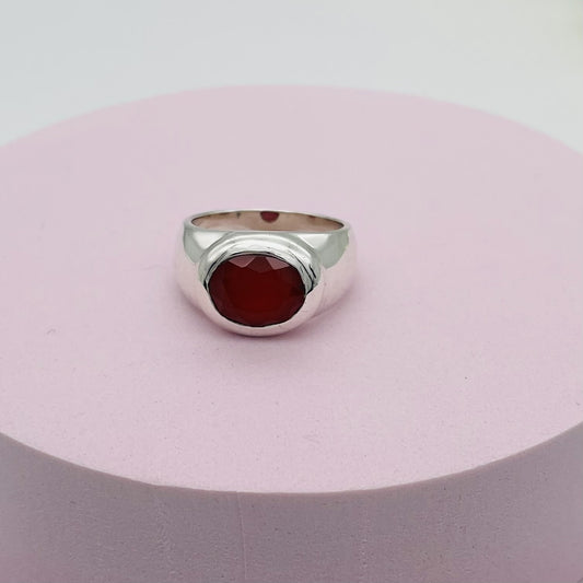 ST1646  Carnelian Ring # 8.5