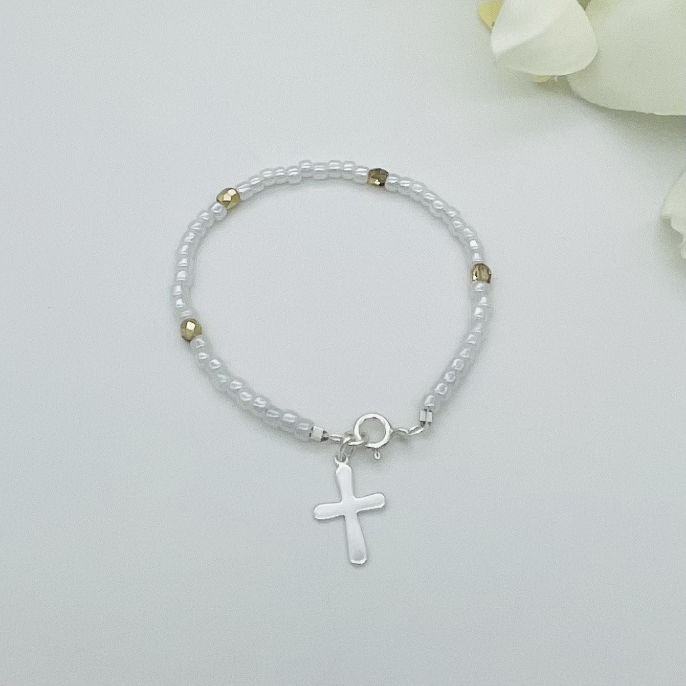 C1221BL Rosary Bracelet 6.5"