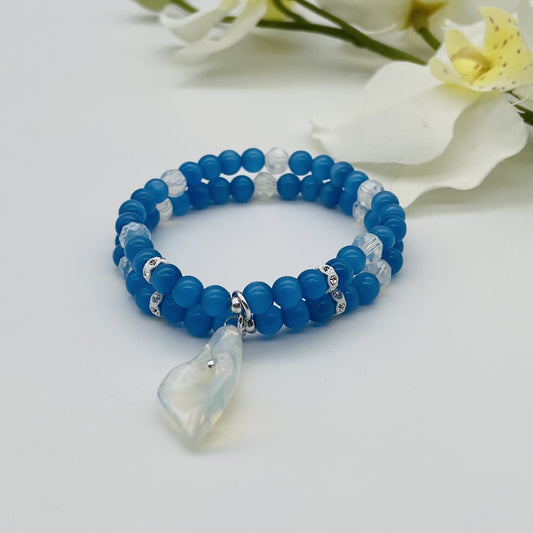 C1314 Cat's Eye Bracelet Blue