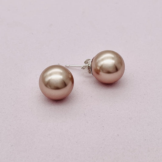 C1031ER Rose G  Pearls 10mm.