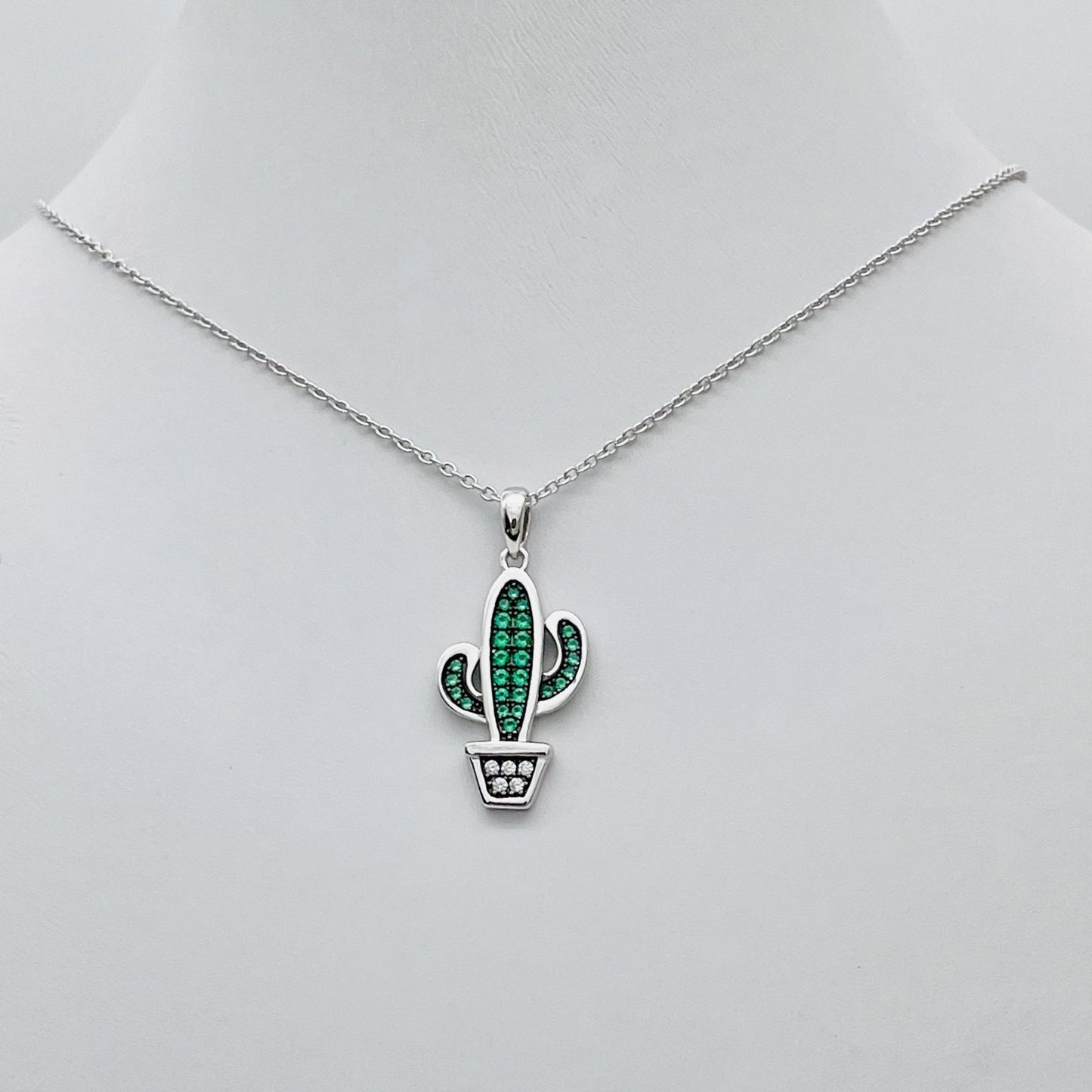 Z1612NL Cactus Necklace 18"