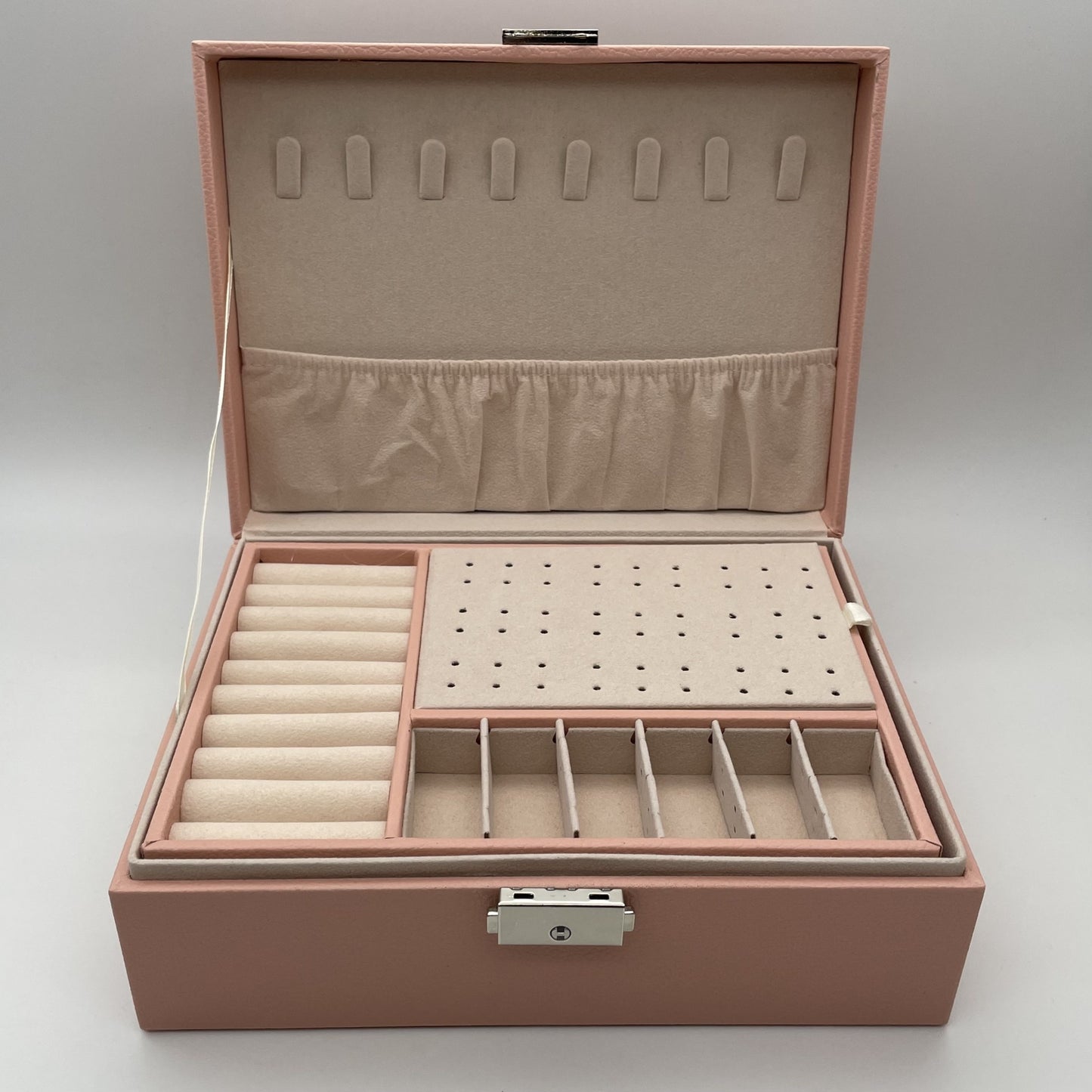 BT-124  Jewelry Case  9"X7"X3"  Pink