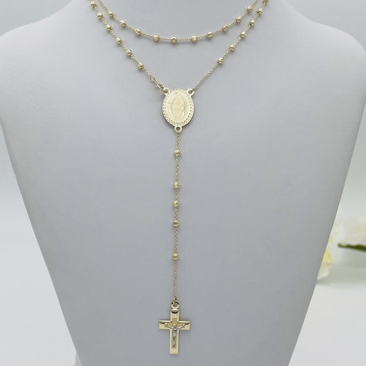 G254  14K Gold Rosary 2.5mm.X20"