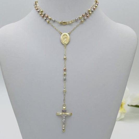 G252 14K gold Rosary 3mm.X26"