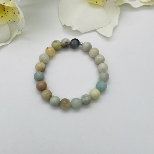 ST1788 Amazonite Bracelet 8mm.X6.5"