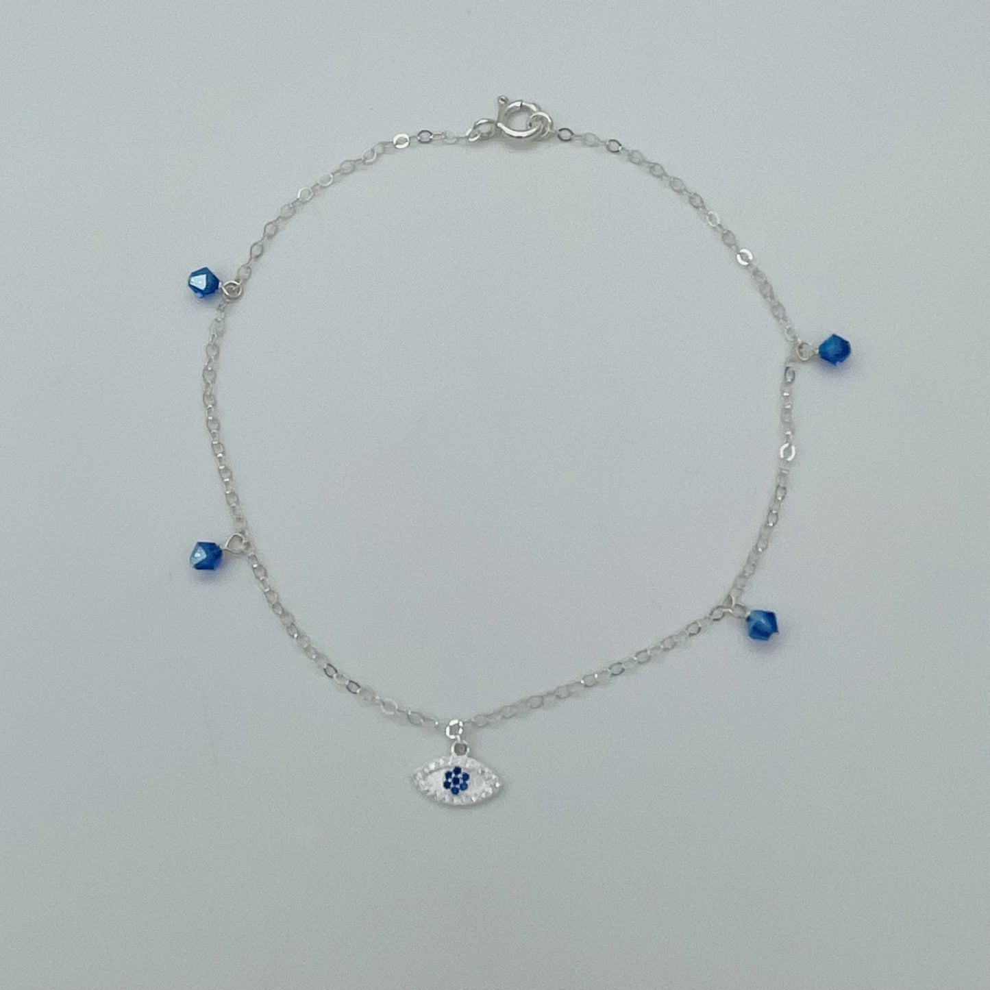 C1390 Hamsa Anklet 10"