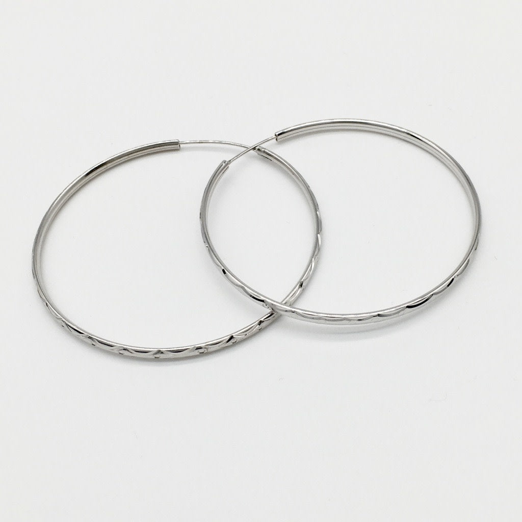 S1558 3X50mm. Hoop Earrings