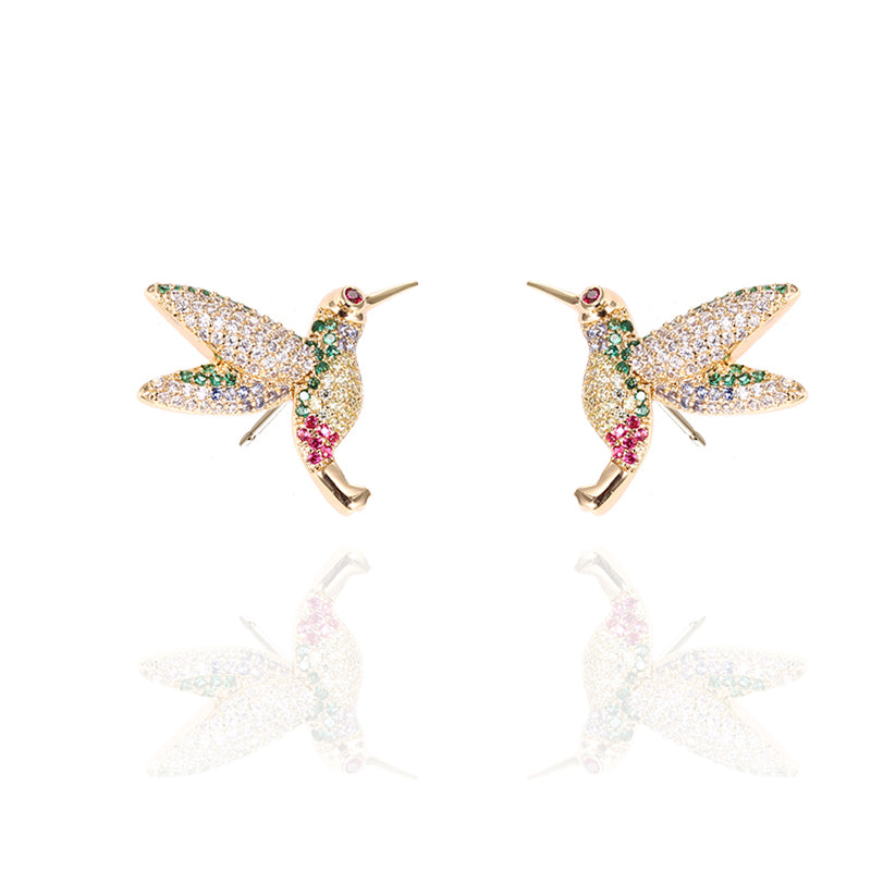 Z1876ER Humming Bird Earrings