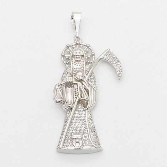 Z1309  Holy Death Pendant 60mm.