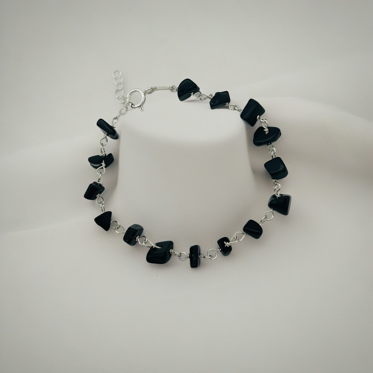 ST1933 Black Onyx Bracelet 7.5"