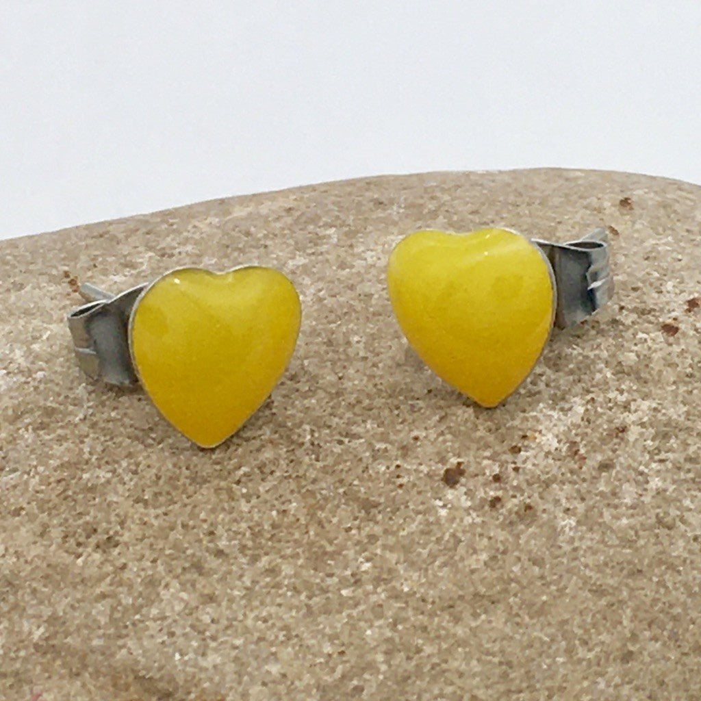 SS1378 8mm. Yellow Hearts. Final Sale