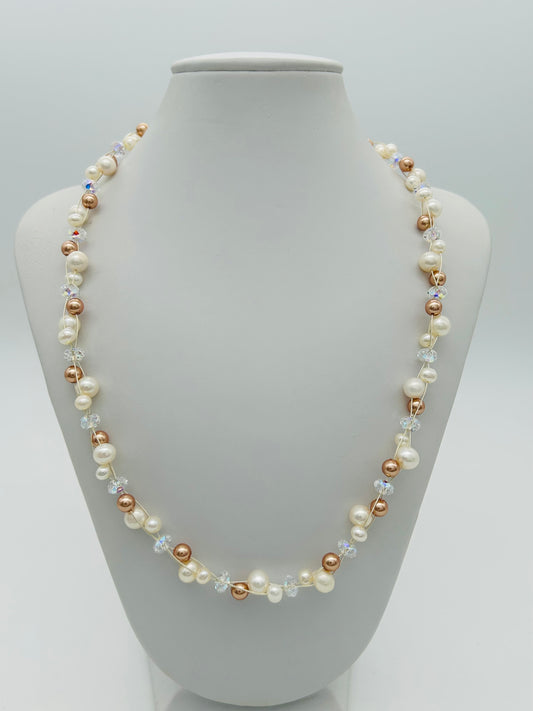 SH1016 Pearls Necklace 19"