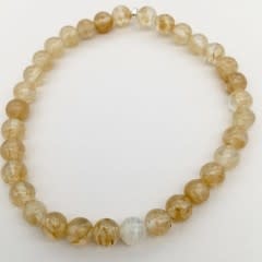 ST1380BL Citrine Bracelet  8"