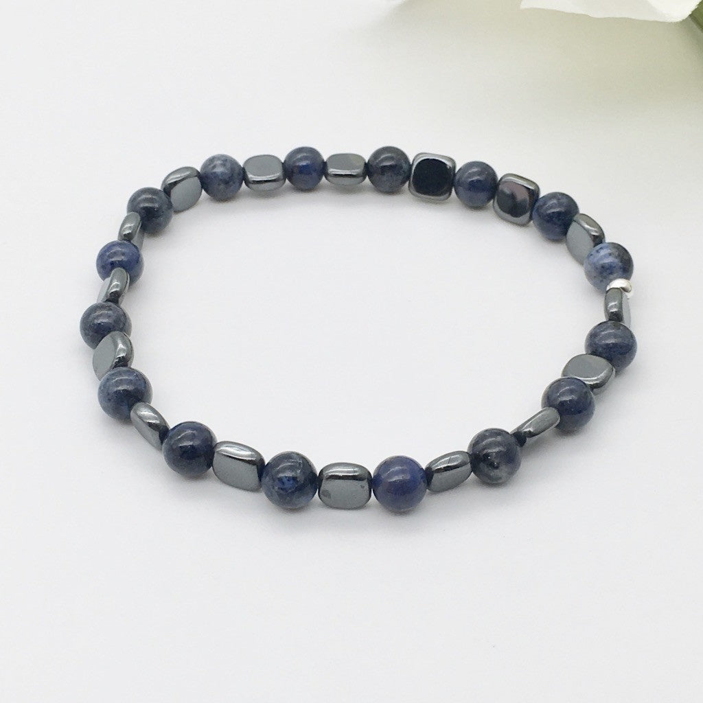 ST1418  7" Dumortierite Bracelet