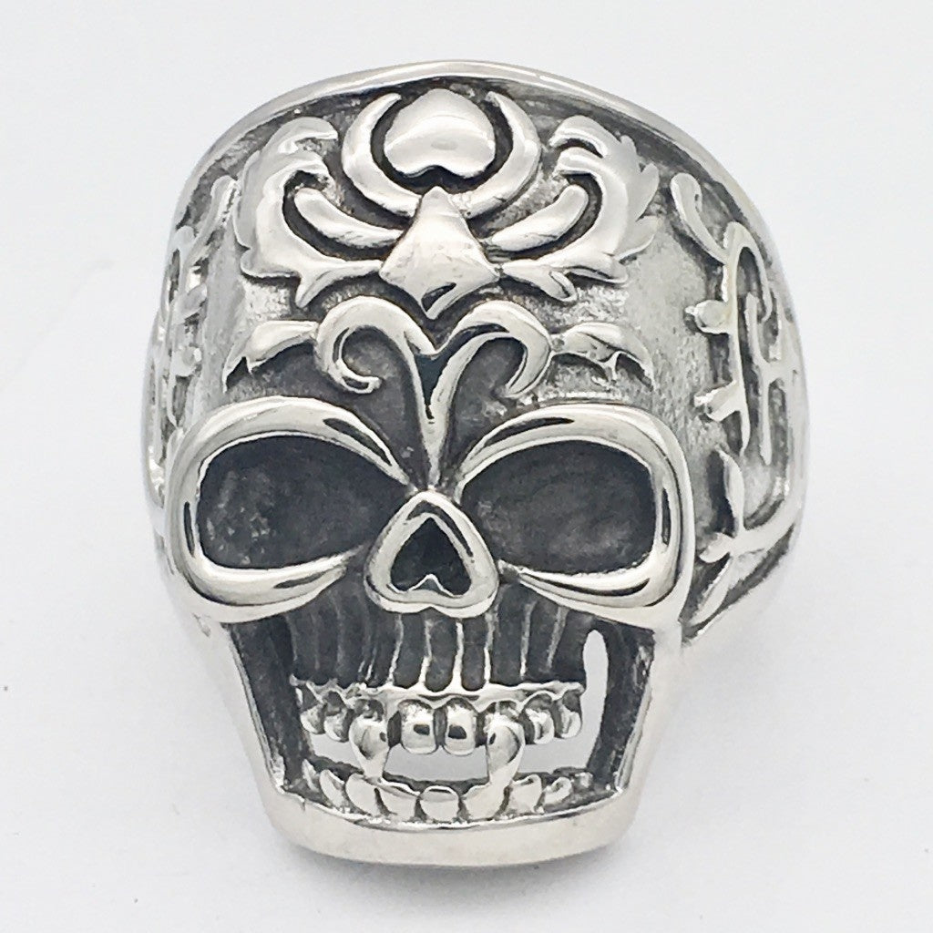 SS1045 Skull Biker Ring