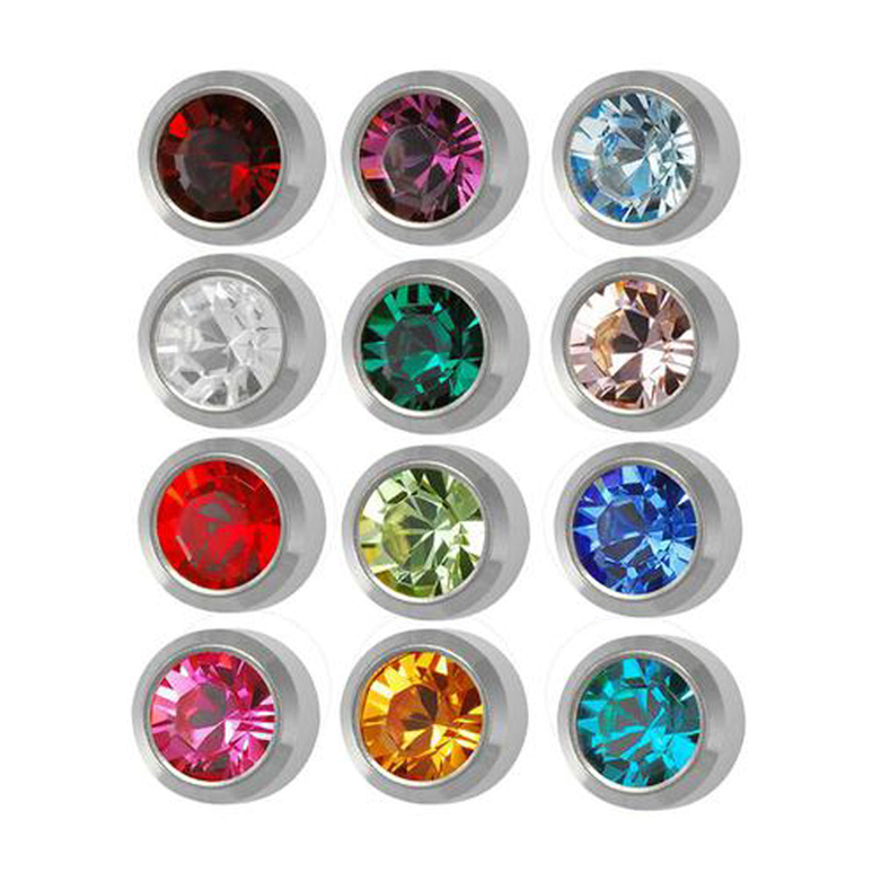 Piercing Earrings Small Birthstone