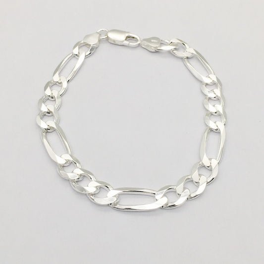 S1448BL Figaro Super Flat Bracelet 9mmx9"