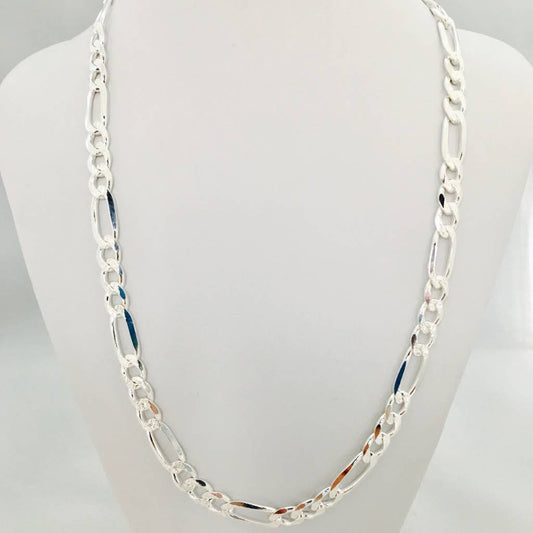 S1137CH7mm.20"Figaro Pave Chain