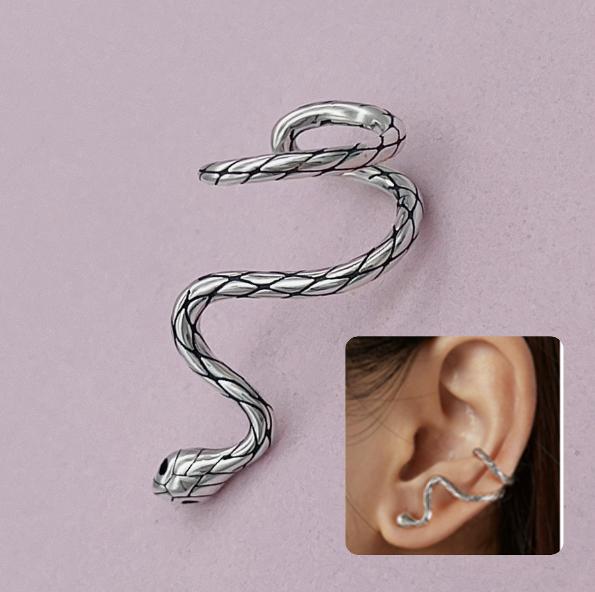 S1676ER Snake Earring