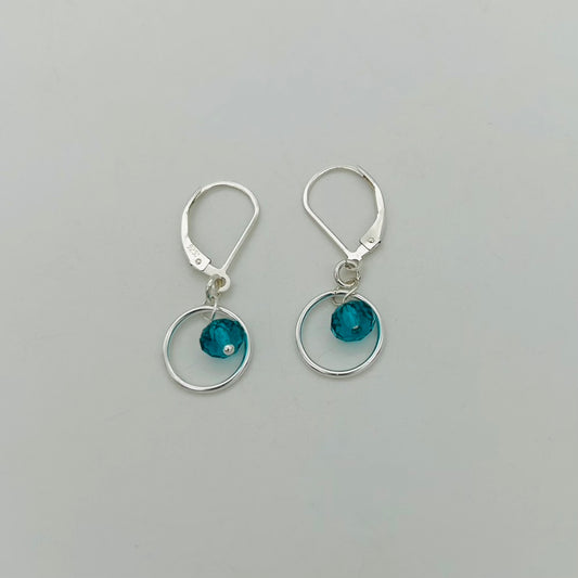 C1228SW Blue Zircon Earrings