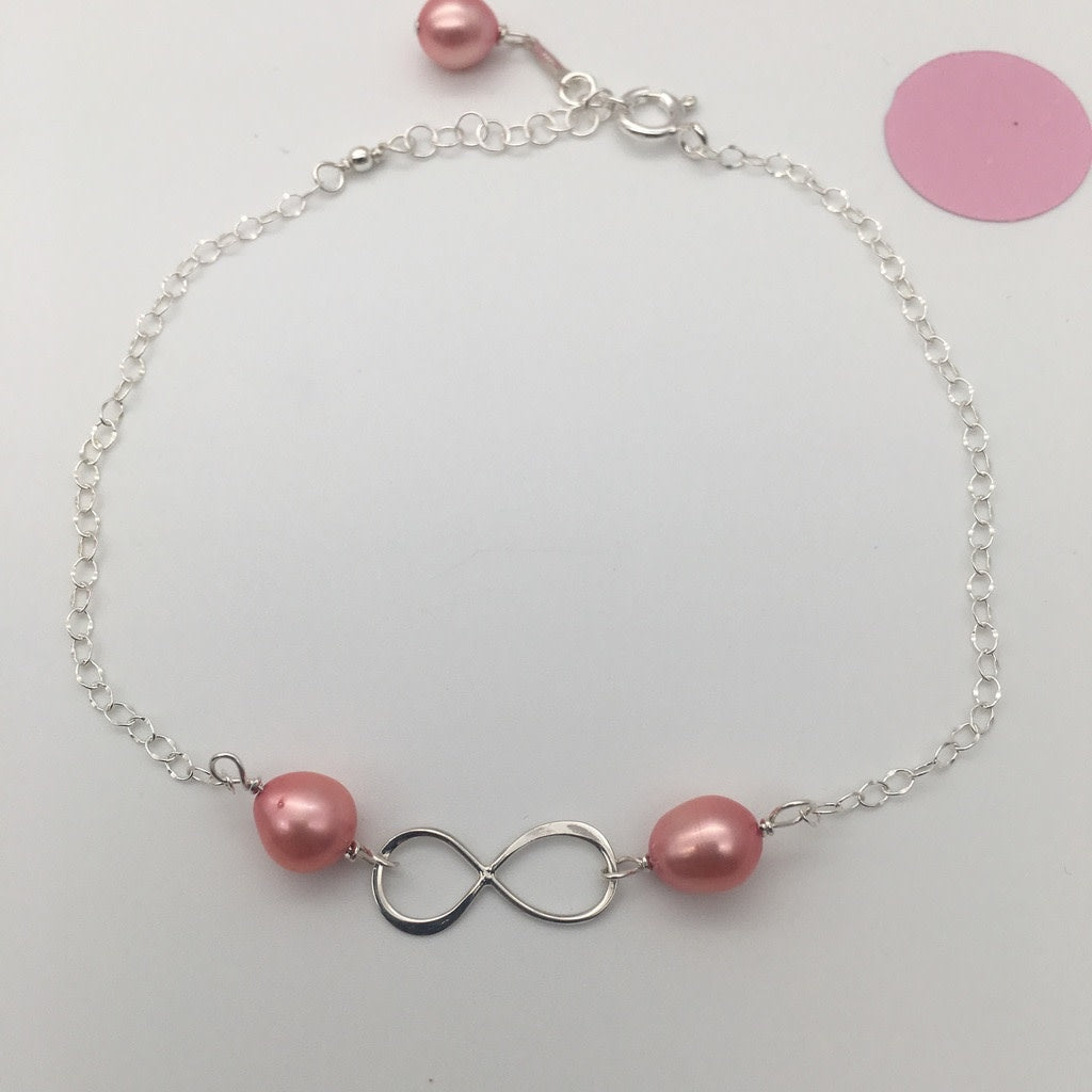 SH964  Anklet Pink 10"