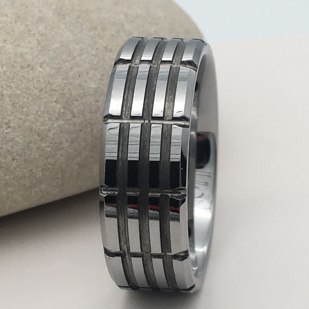 T800R 8mm. Tungsten Ring