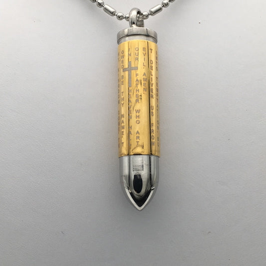 SS1156 Bullet Pendant Gold Plated