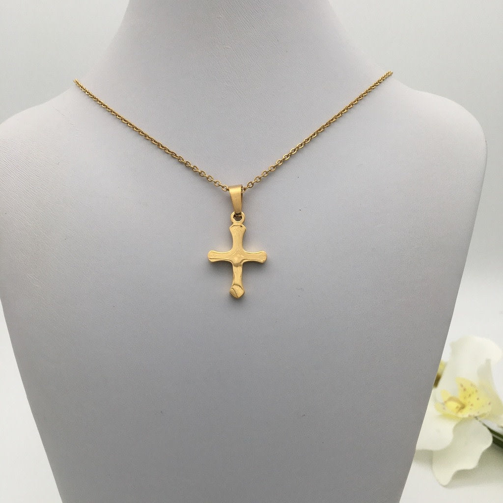 SS1417 18" Cross Necklace