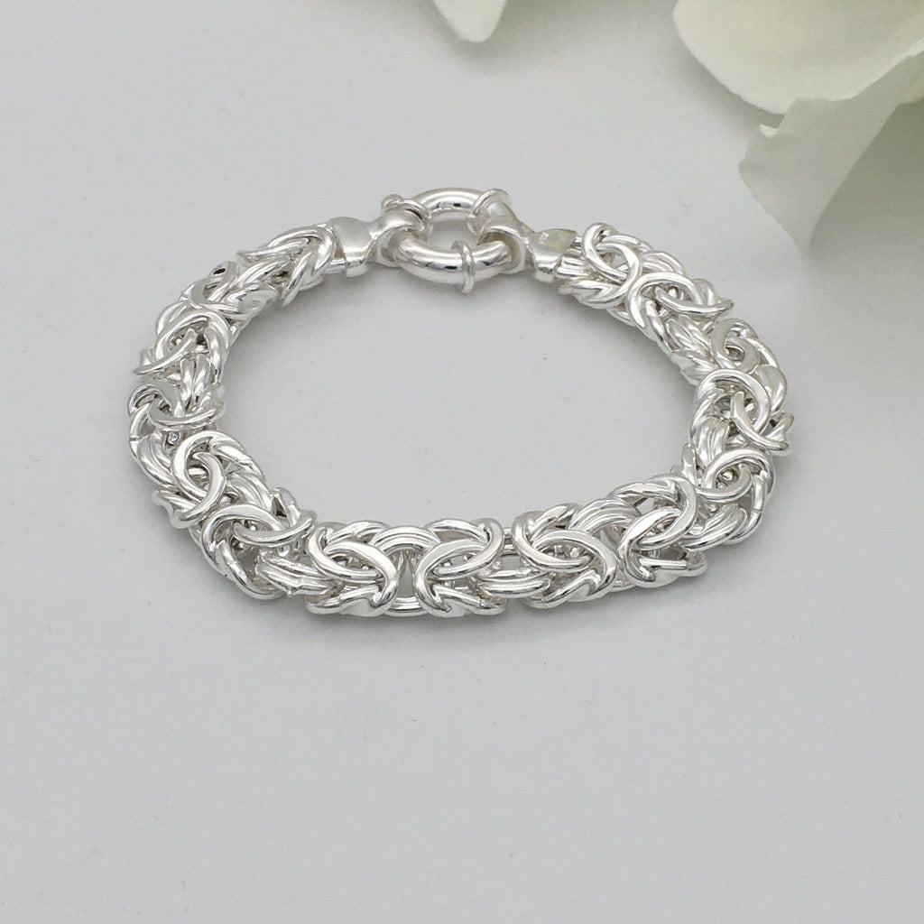 S1485 Byzantine Bracelet 10.5mm. x 7"