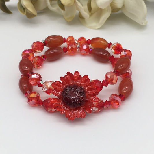 ST1452BL Red Agate