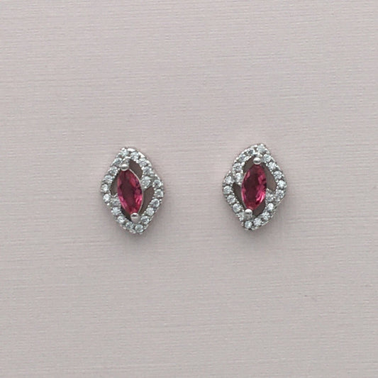 Z1358  Ruby Earrings