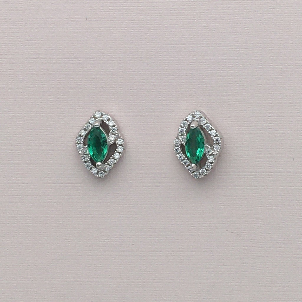 Z1358  Emerald Earrings