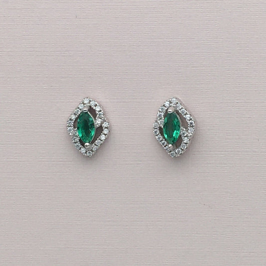 Z1358  Emerald Earrings