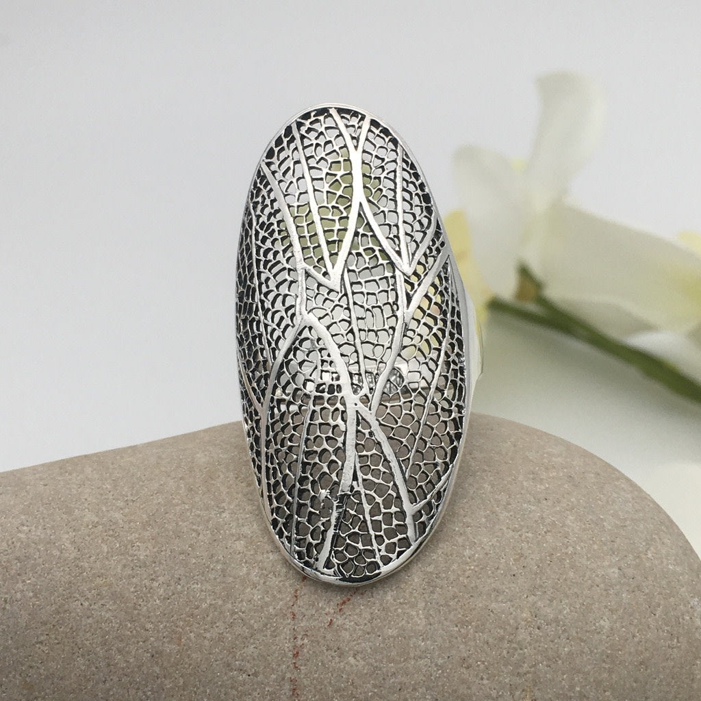 S1533  44mm. filigree Leaves Ring