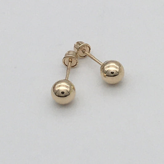 G03ER 5mm. 14K Post Earrings