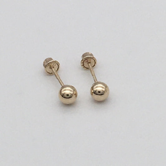 G03ER 4mm.14K Post Earrings