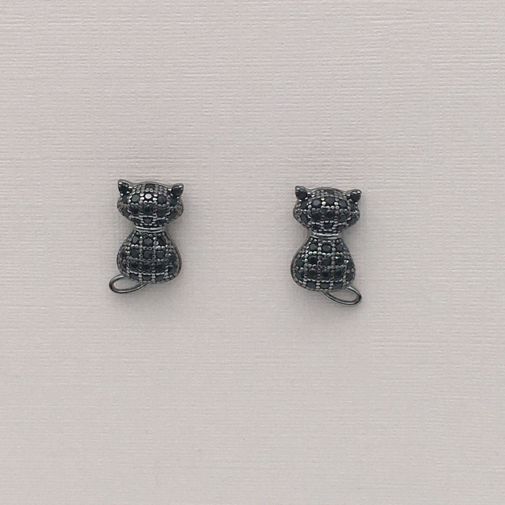 Z1432  Black Cats Earrings