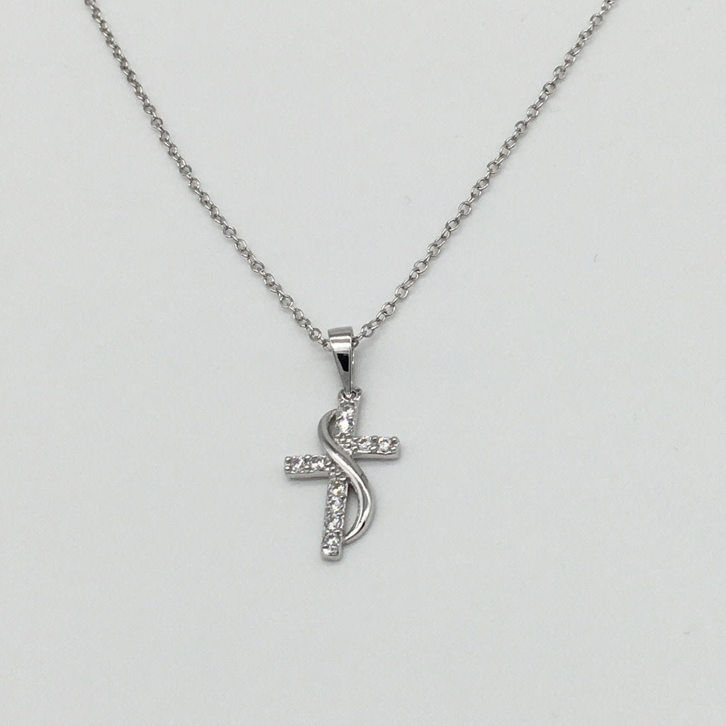 Z1393  17" Cross Necklace