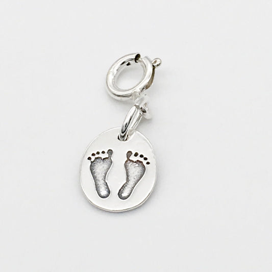 S1565  Foot Prints Charm