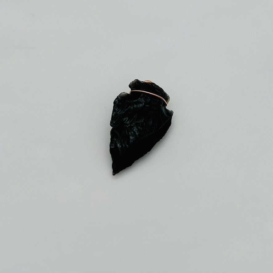 CO16P Black Obsidian Charm