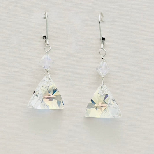 C1446ER Clear AB Earrings