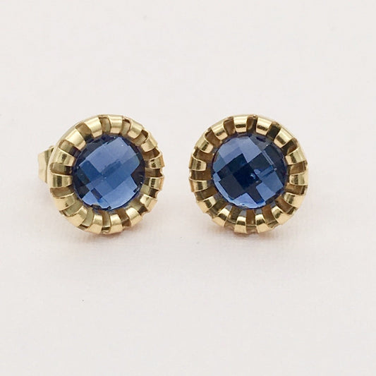 SS1175   GP Blue Earrings