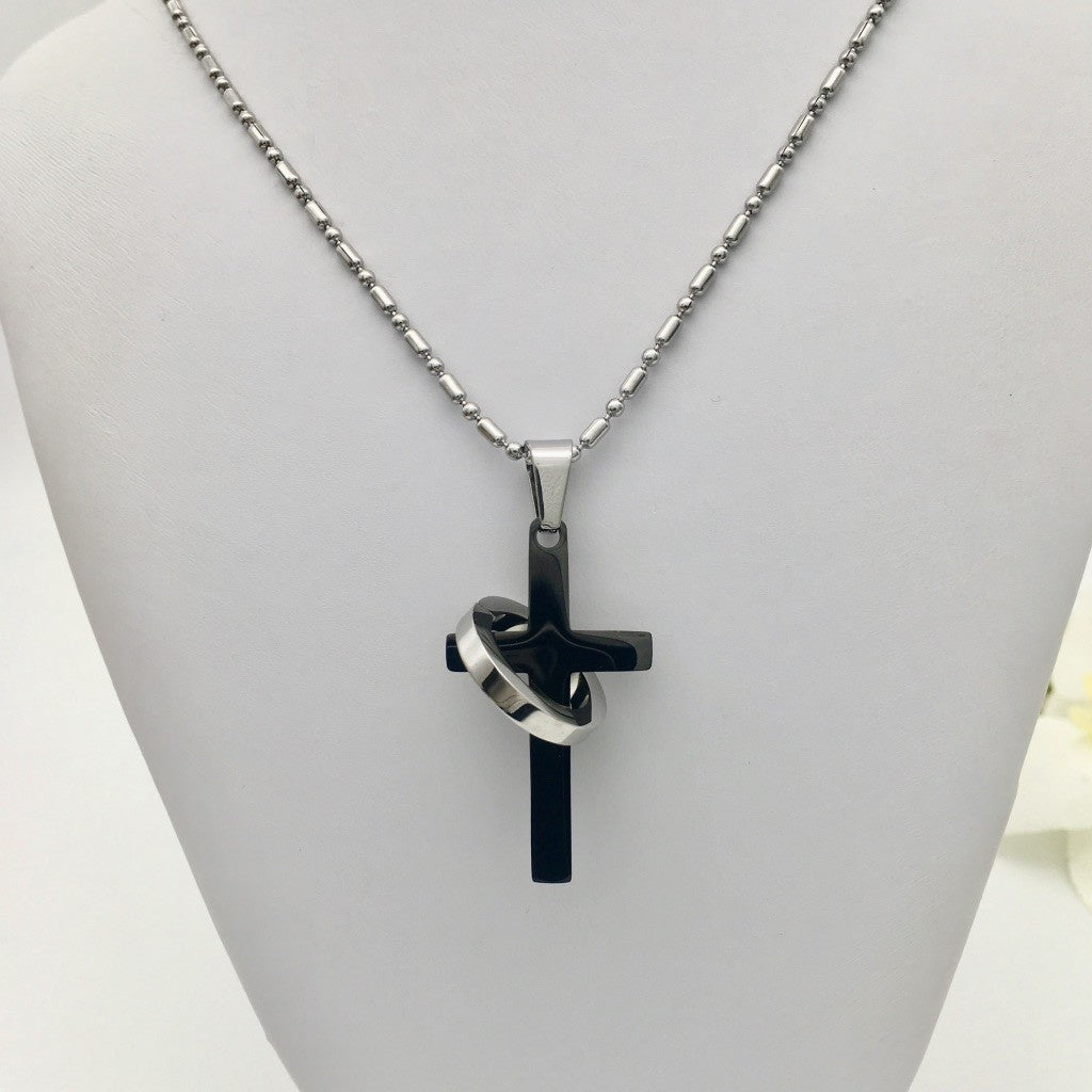 SS1331 Black Cross With Ring