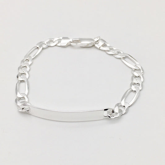 S1463 7mm.X8" Figaro ID Bracelet