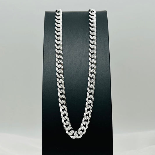 S1778 Flat Curb Link Pave Chain 7mm. x 24"