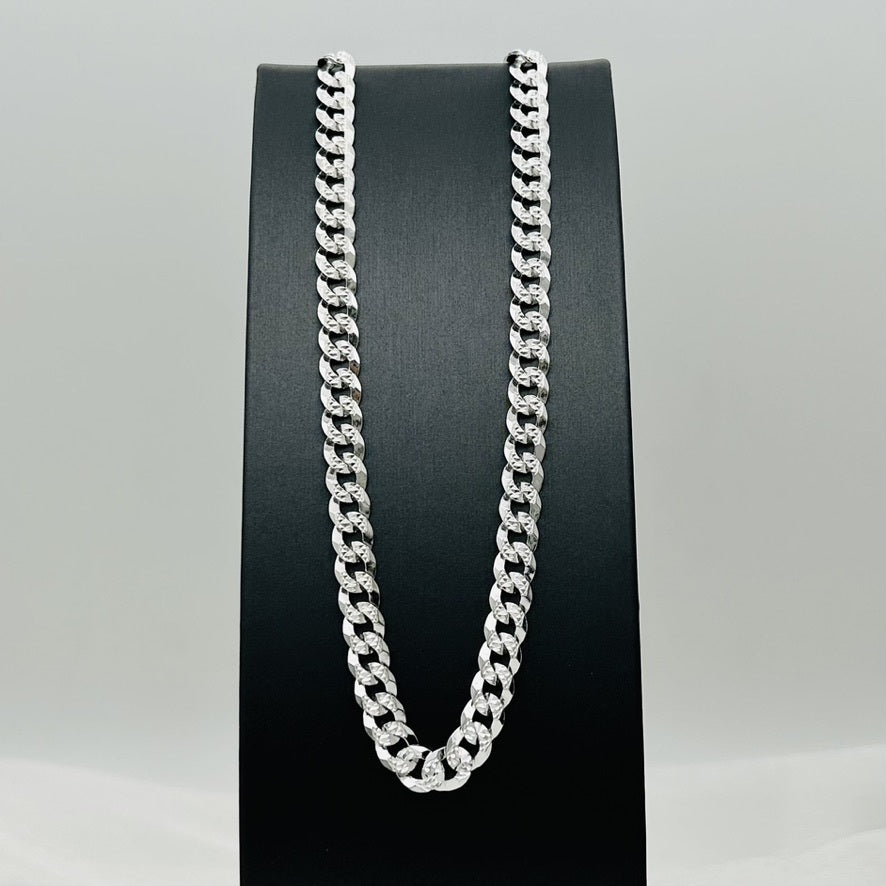 S1778 Flat Curb Link Pave Chain 7mm. x 22"