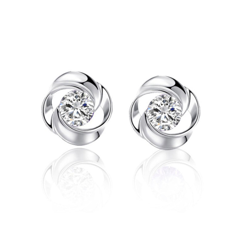 Z1537ER Clear Earrings 10mm.