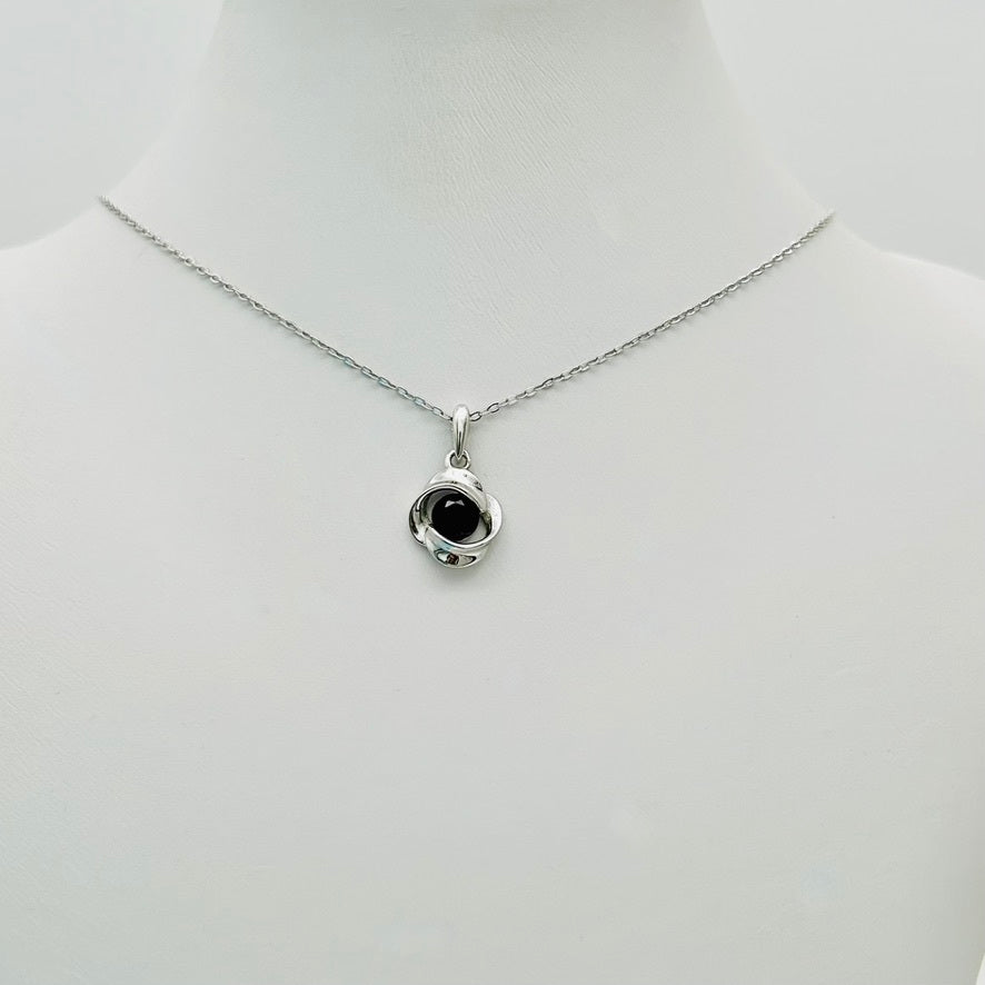 Z1537NL 18"Black Necklace 10mm.